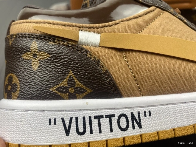 Cheap Husky Air Jordan AJ1 OW 1 x LOW Off-Louis 0825